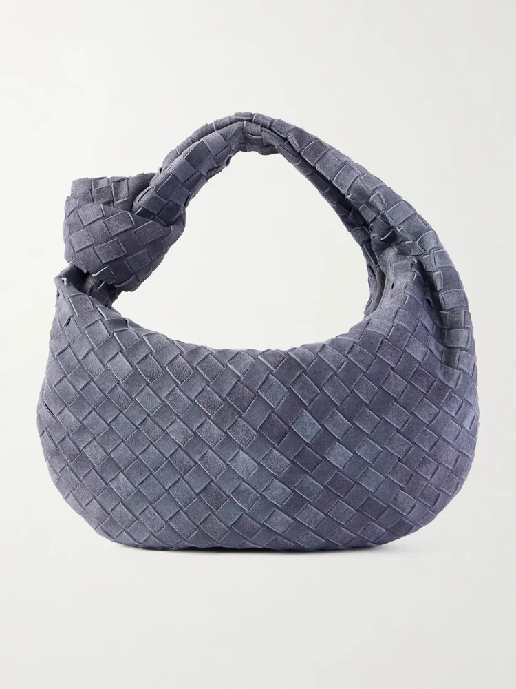 Jodie Small Intrecciato Suede Tote