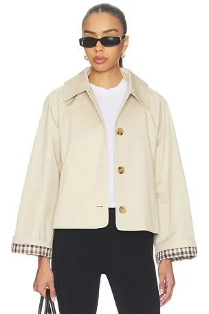 Wynn Cropped Trench Coat