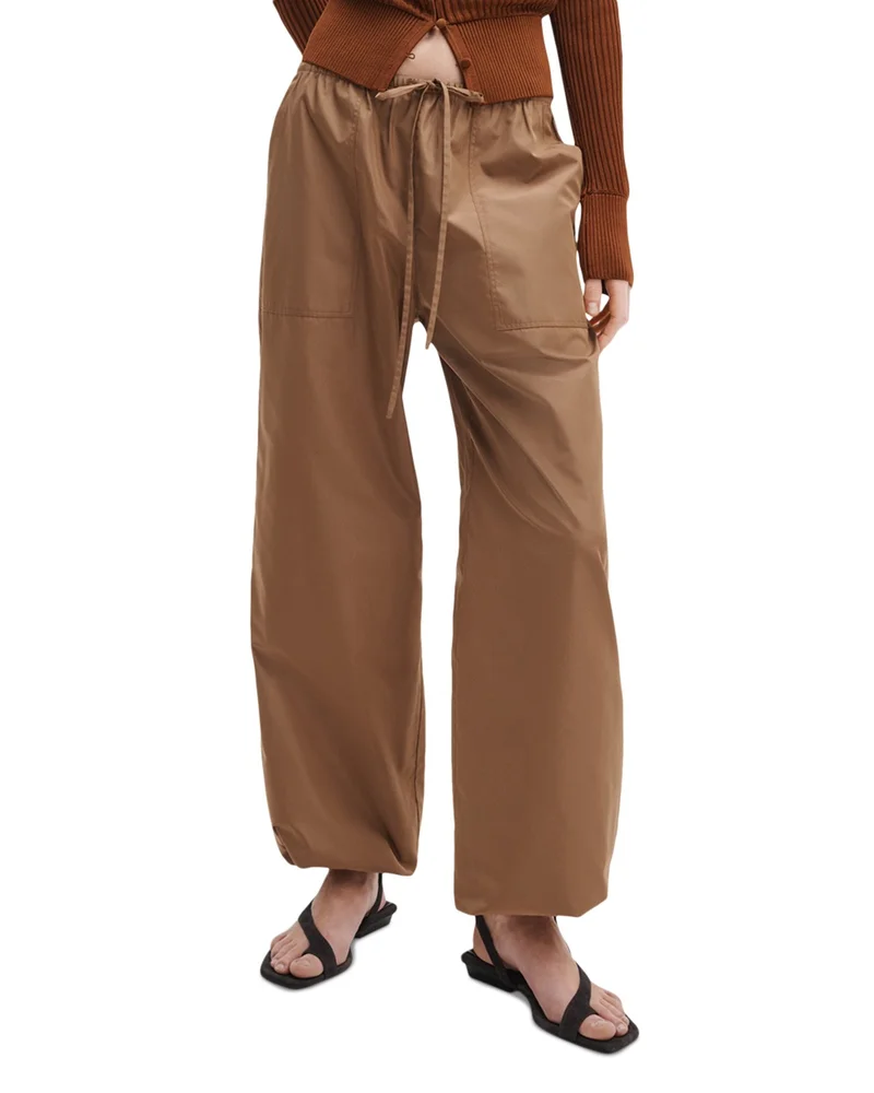 Claire Taffeta Tie Pants