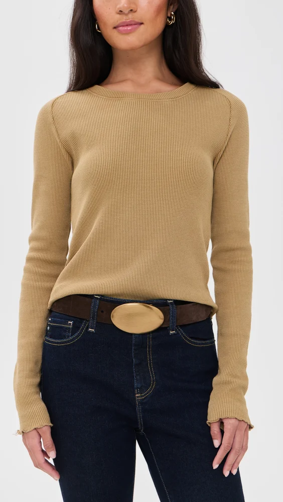 Oval Plaque Buckle Belt