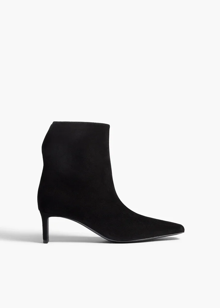Ona Ankle Boot in Black Suede