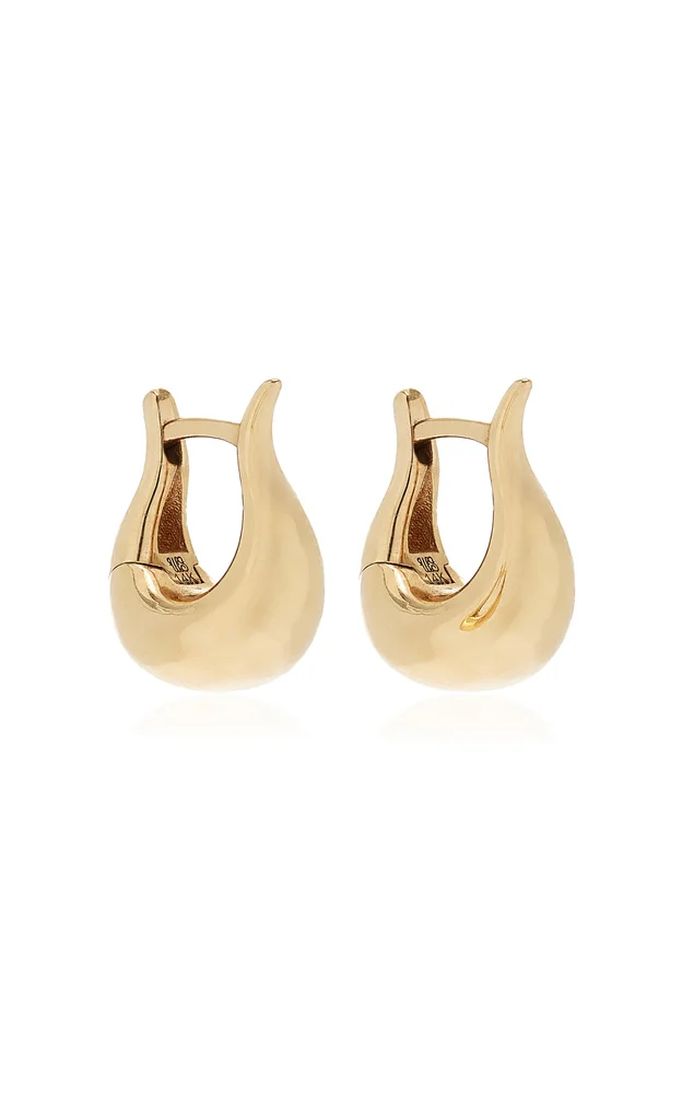 Luna Grande 14K Yellow Gold Earrings