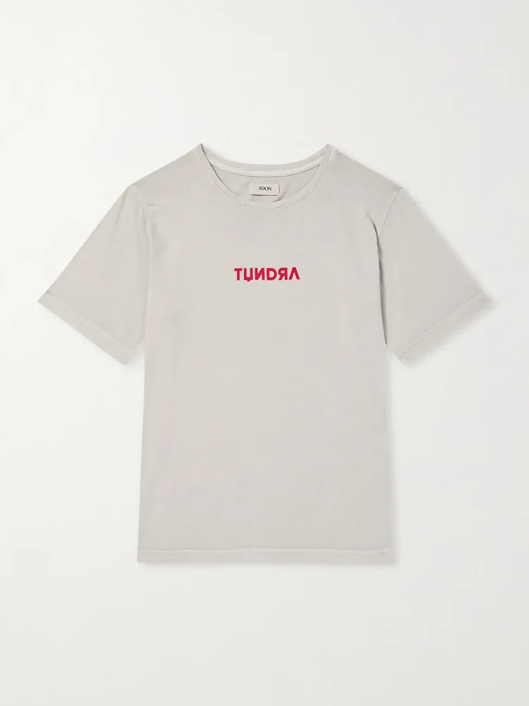 Tundra Printed Cotton-Jersey T-Shirt