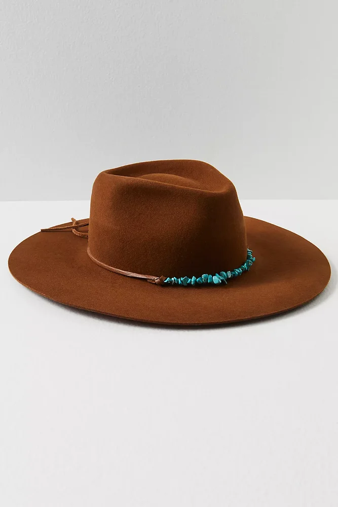 Montana Turquoise Wrap Felt Hat