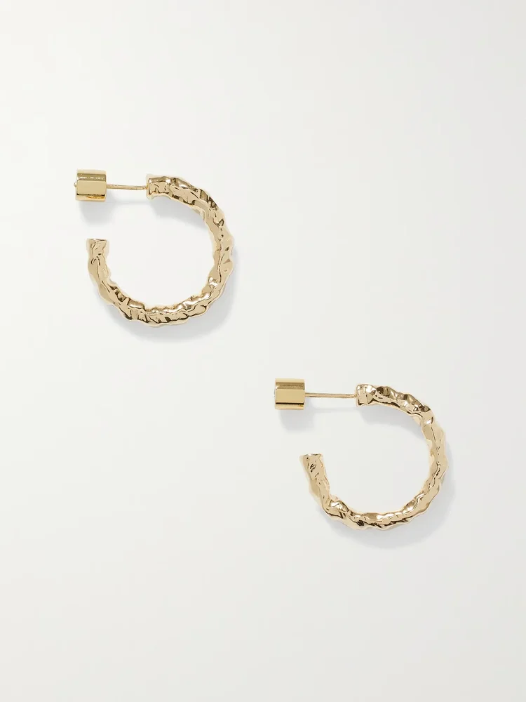 Hailey gold-plated hoop earrings