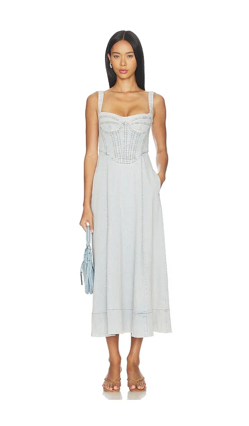 Lilah Denim Midi Dress