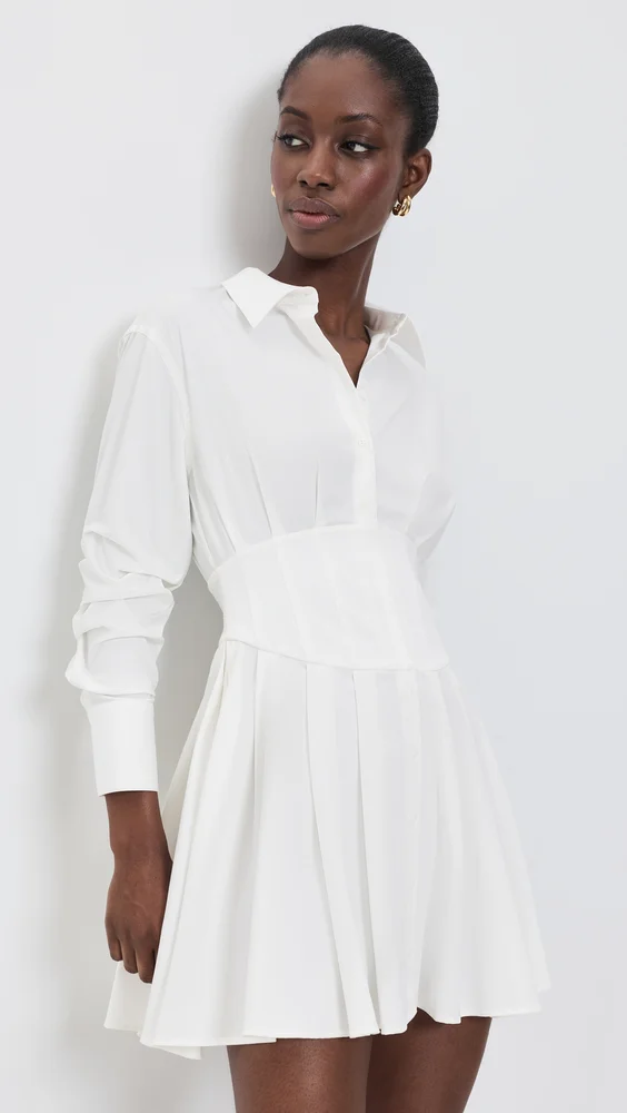 Edie Corset Button Down Mini Dress