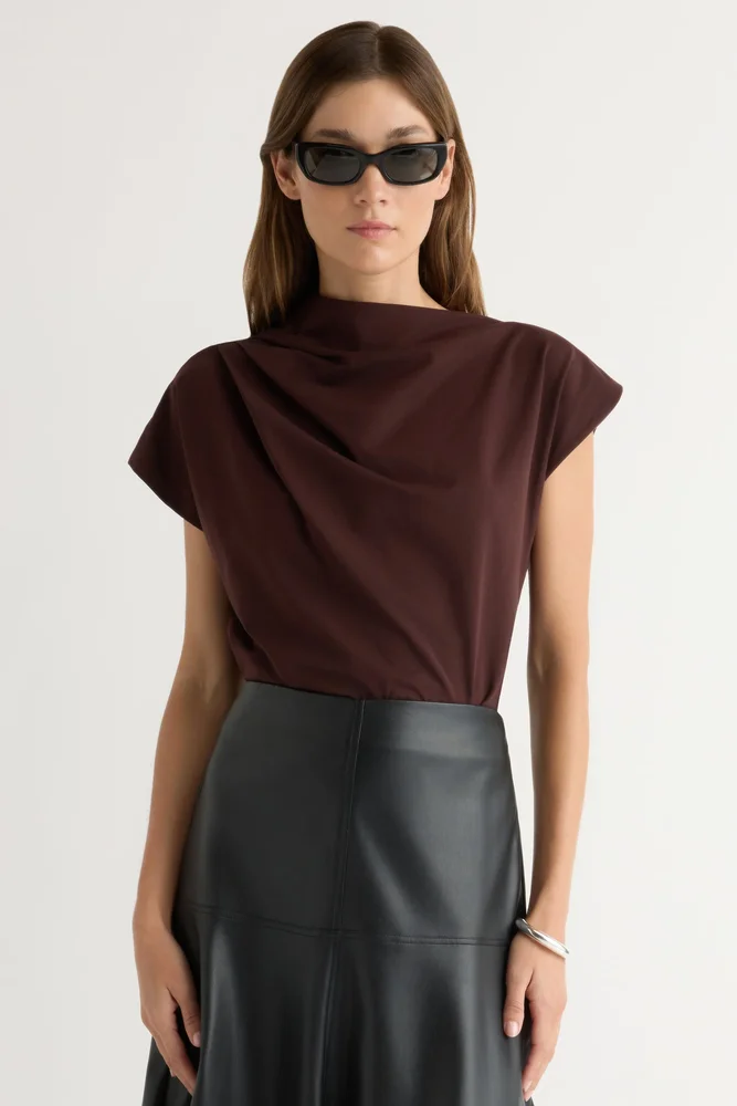 Modern Citizen Kenny Asymmetric-Neck Tee