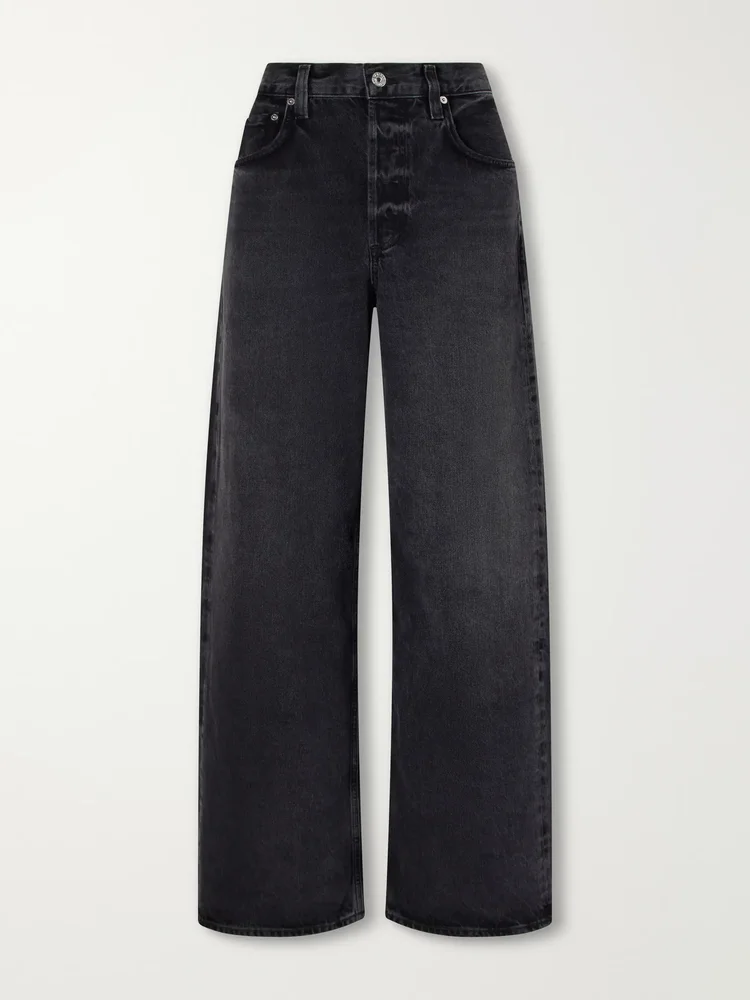 Ayla mid-rise wide-leg jeans