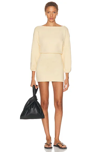 Eleanore Sculptured Knit Mini Dress