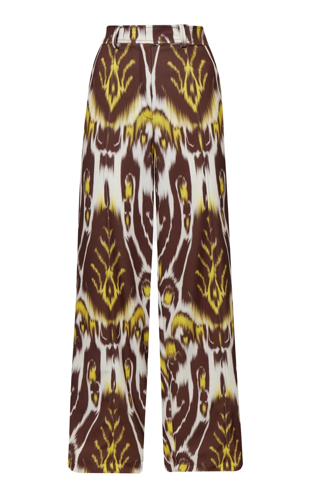 Me Quedas Printed Wide-Leg Pants