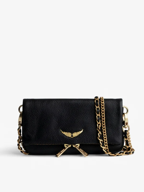 Rock Mini Pouch Black Leather