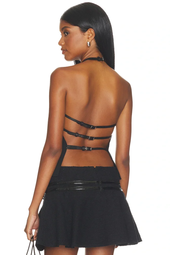 Triple Belt Halter Top