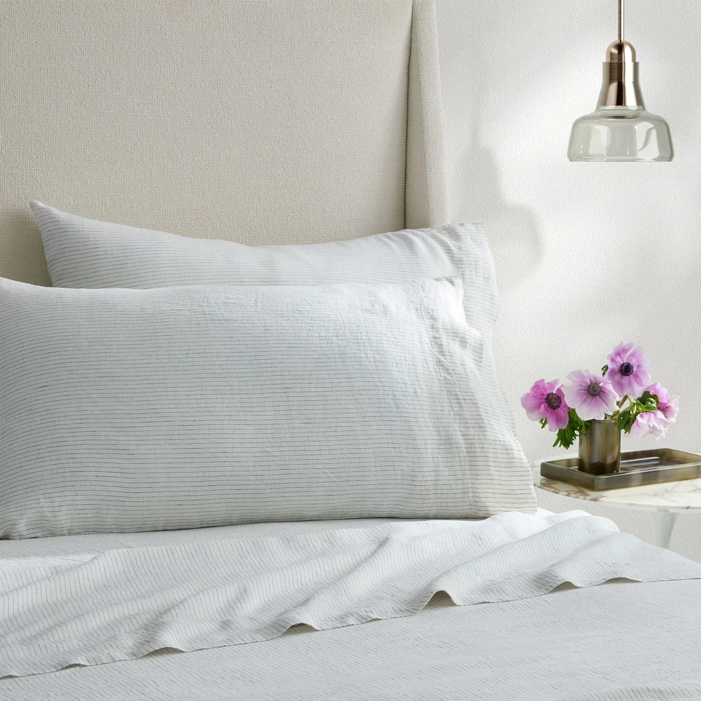Laguna Stripe Linen Sheet Set