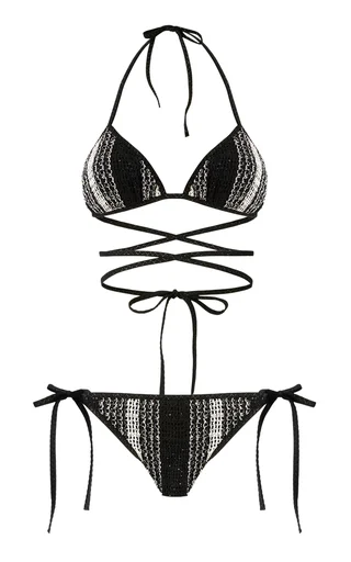 Sequined Mesh Bikini