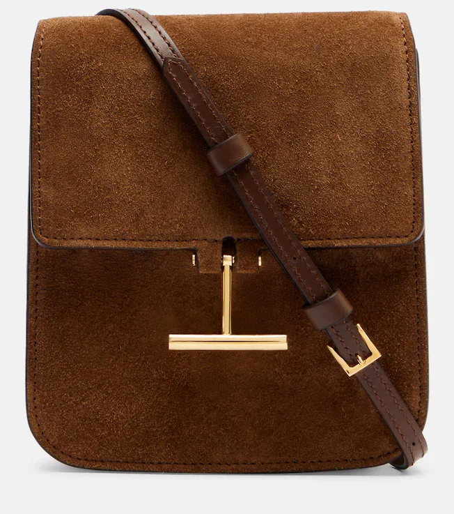 Tara Mini suede crossbody bag