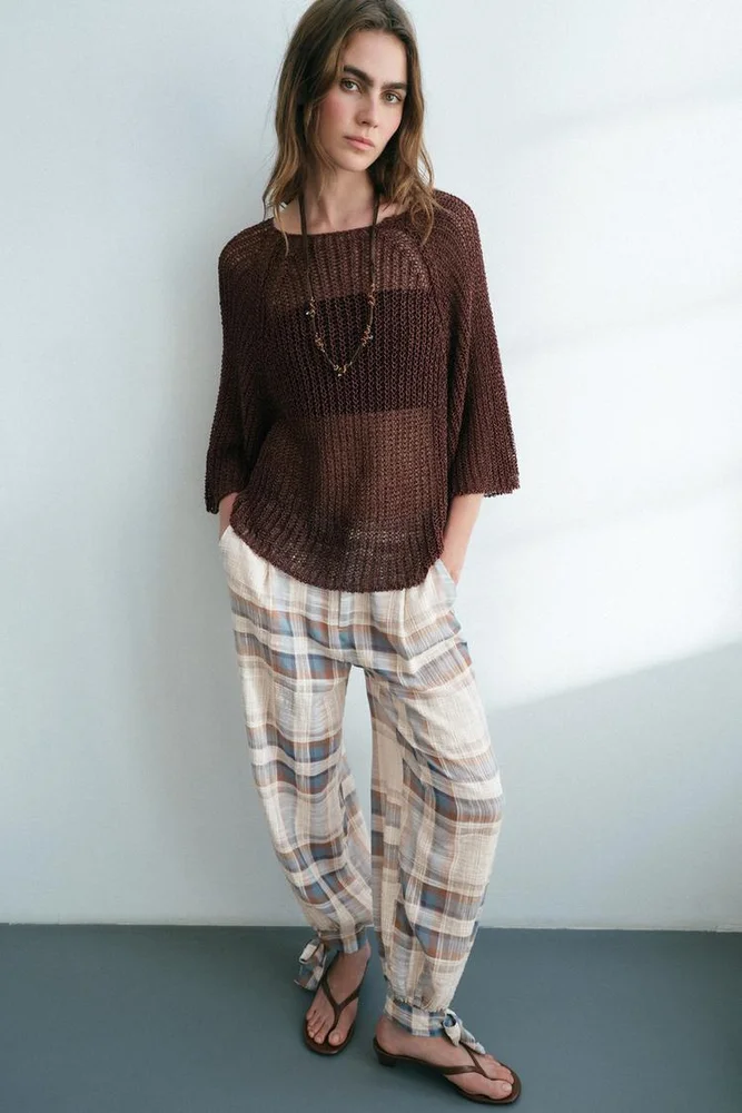 OPENWORK KNIT SWEATER