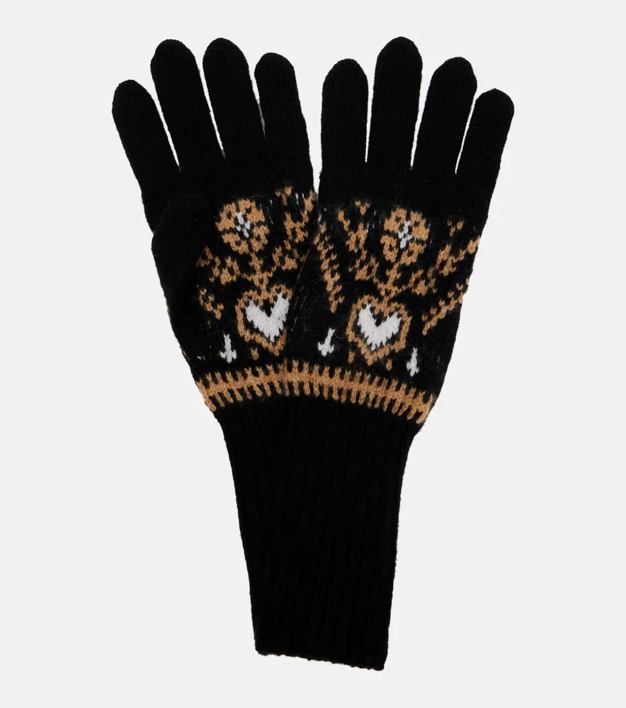 Domini Fair Isle cashmere gloves