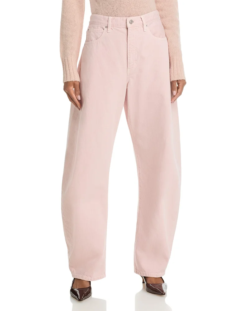 The Bubble High Rise Barrel Jeans in Taffy