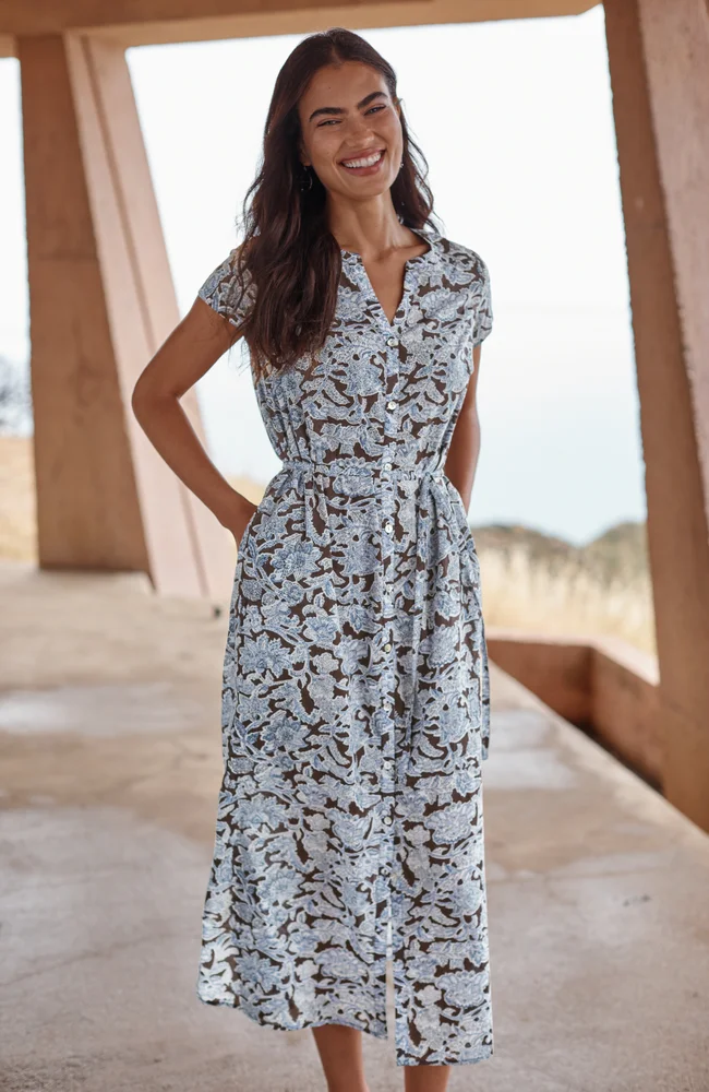 Pure Jill Printed Shirtdress