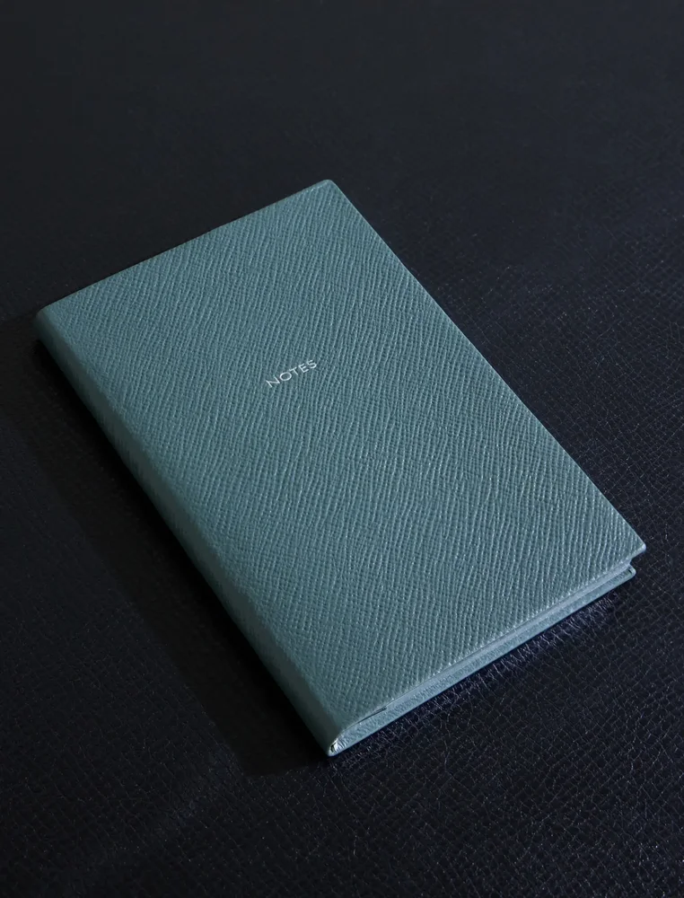Chelsea Cross-Grain Leather Notebook