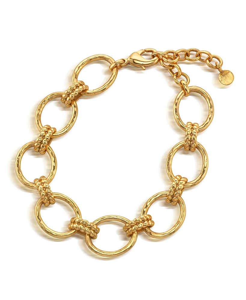 Cleopatra Hammered Grande Link Bracelet