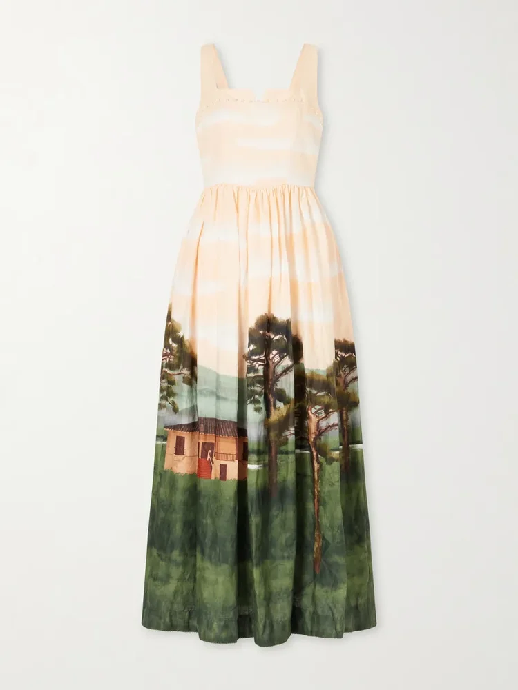 Jaspe paraiso linen maxi dress