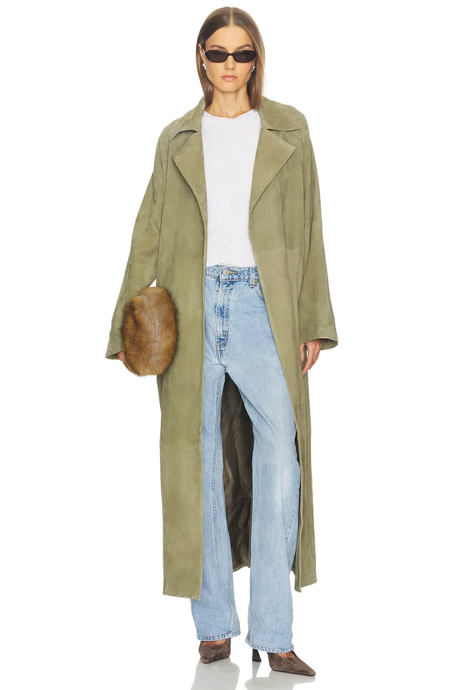 Louise Suede Coat