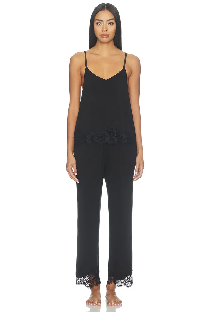 Sarafina Solid Bamboo Knit Cami Pant Set