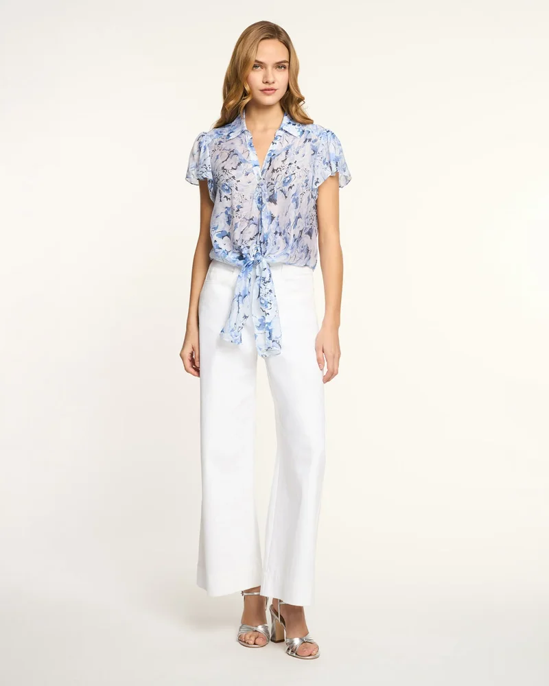 Heirloom Petals Flutter Sleeve Marianna Top