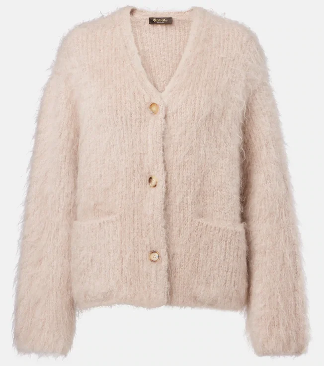 Cherry Hill mohair and cashmere cardigan