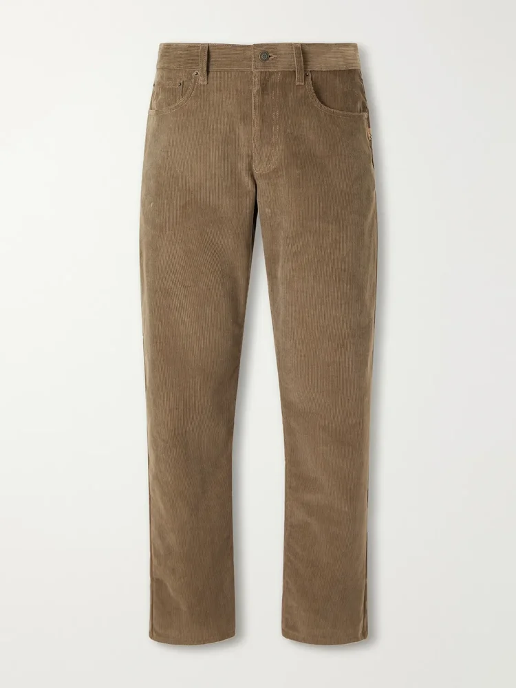 Danny Straight-Leg Cotton-Corduroy Trousers
