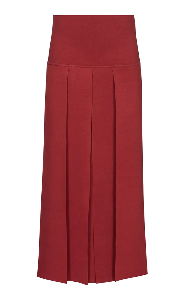 Pleated Midi Skirt