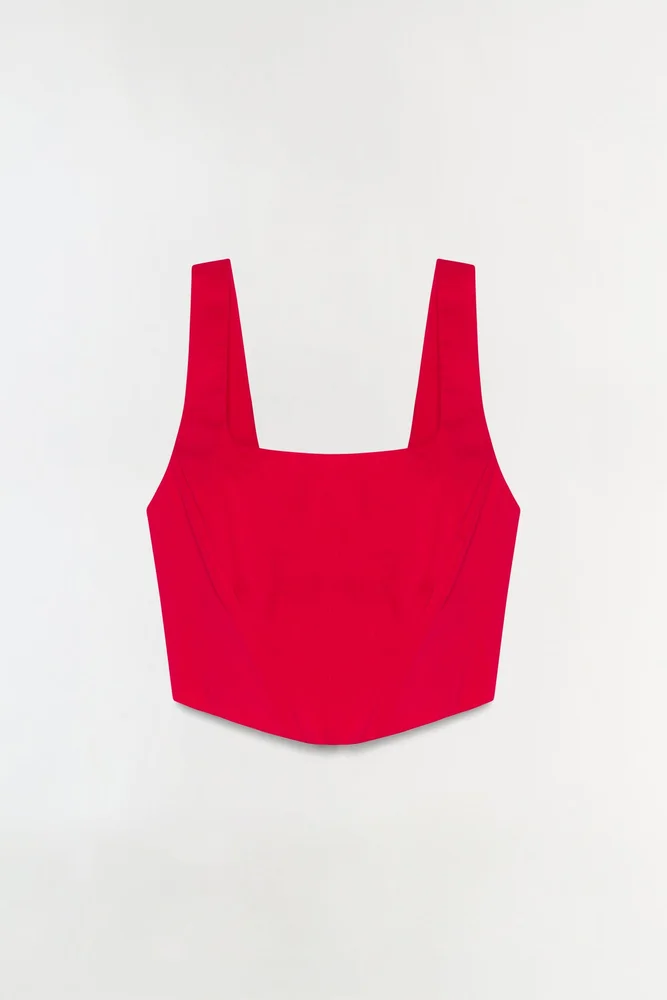 Clio Cotton Bustier Top