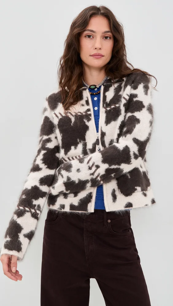 Grizzly Cowhide Cashmere Jacket
