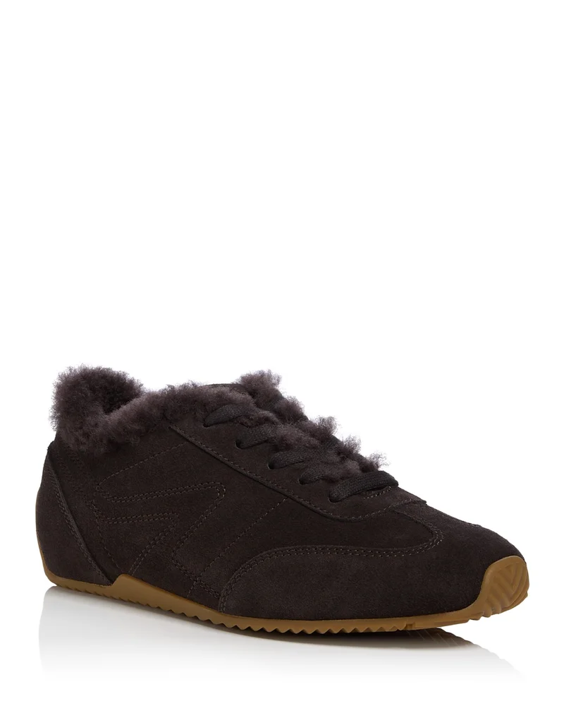 Retro Runner Slim Suede Shearling Lined Sneakers