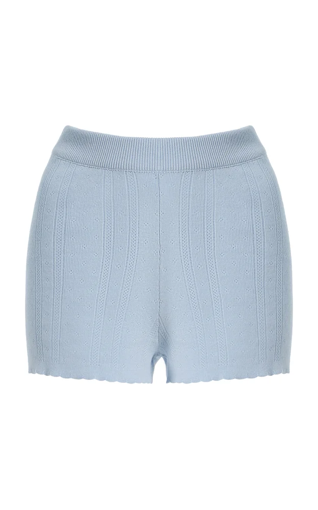 Mina Cotton Pointelle Shorts