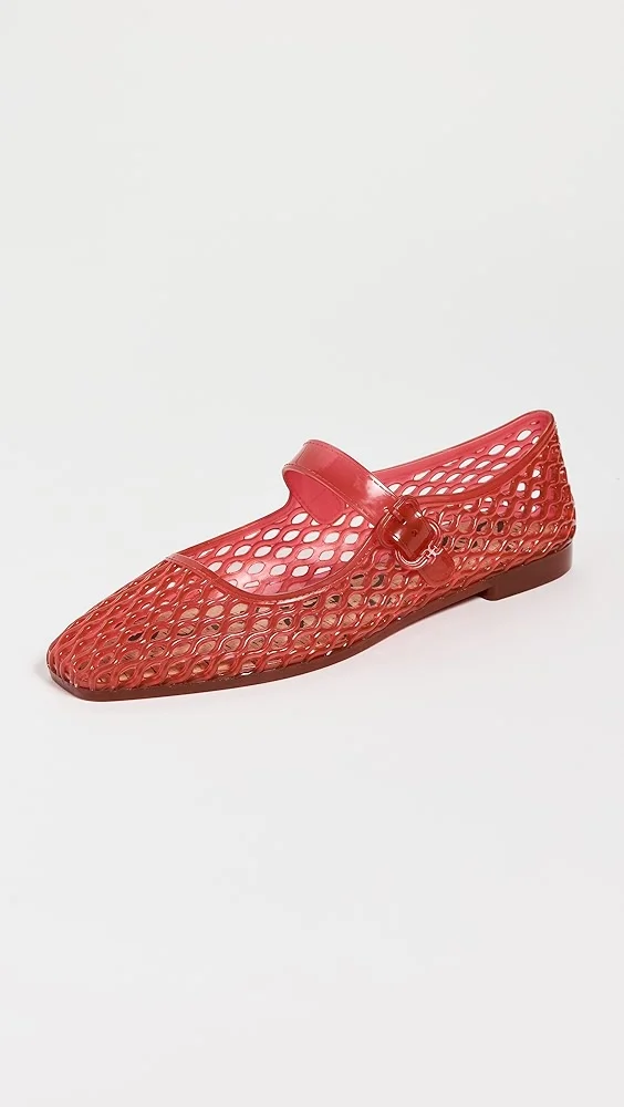 Michaela Jelly Flats (Red)