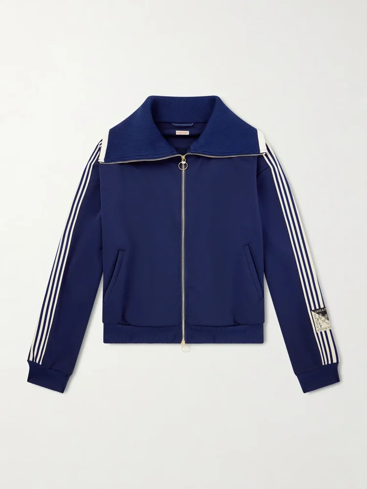 Striped Jersey Track Jacket