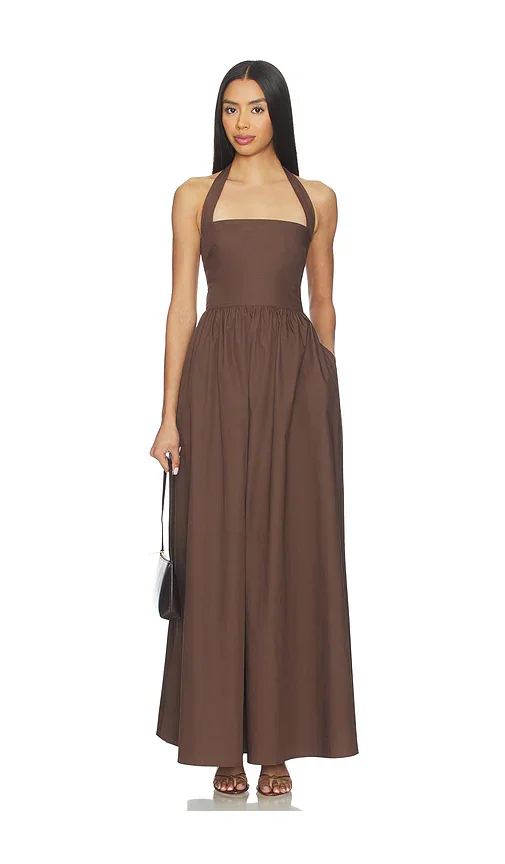x REVOLVE Poplin Tie Halter Dress