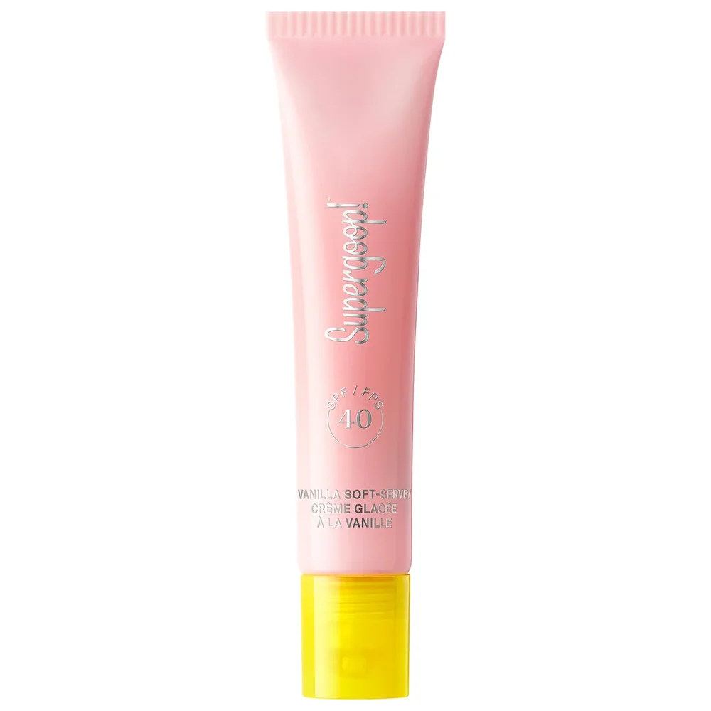 Glow Gloss SPF 40 Lip Balm with Peptides and Shea Butter in Vanilla Soft Serve