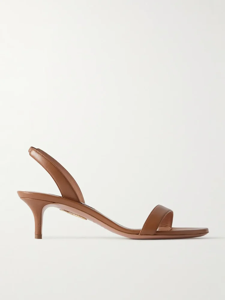 So Nude 50 leather slingback sandals