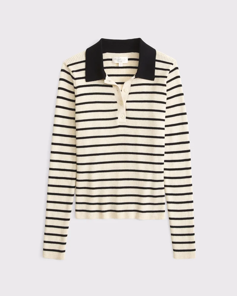 Cotton-Cashmere Sweater Polo