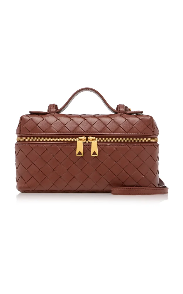 Bang Bang Intrecciato Leather Vanity Case