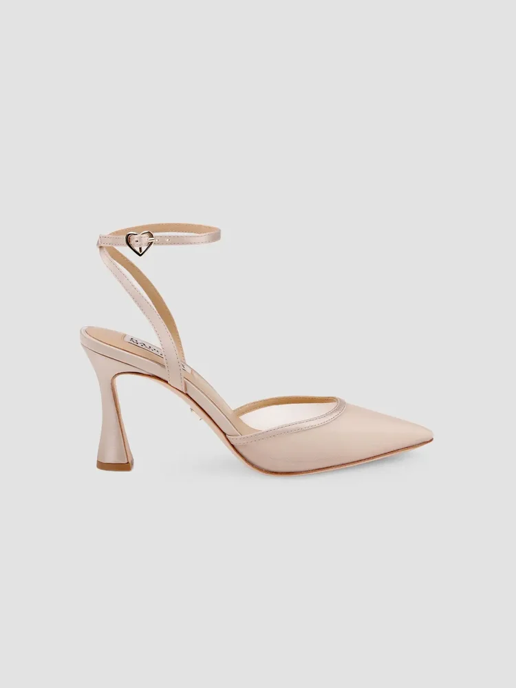 Yordan 85MM Satin & Mesh Pumps