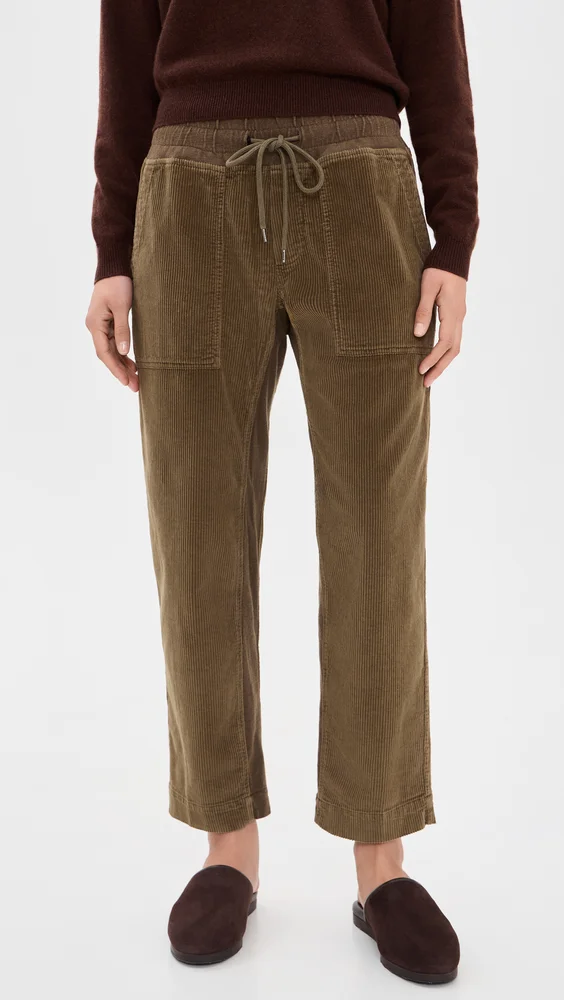 Mix Media Corduroy Pants