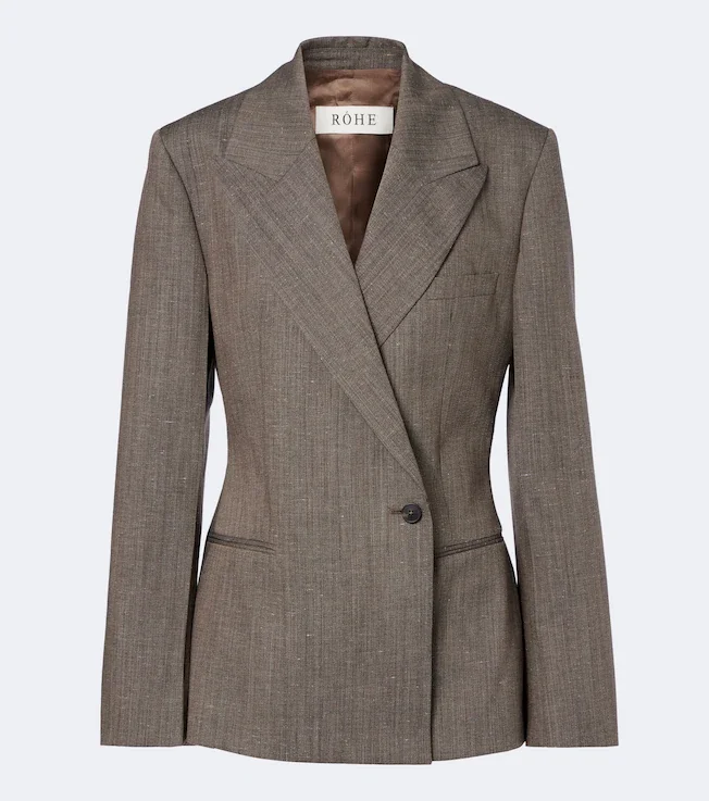 Wool-blend blazer