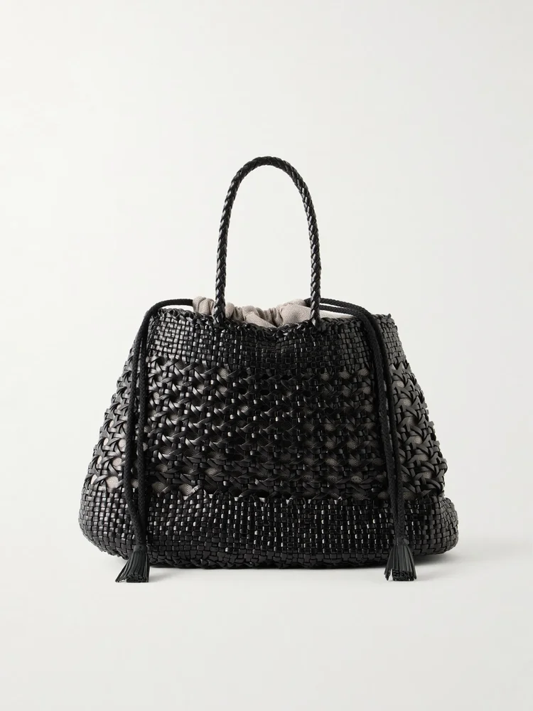 Santa Cano woven leather tote bag