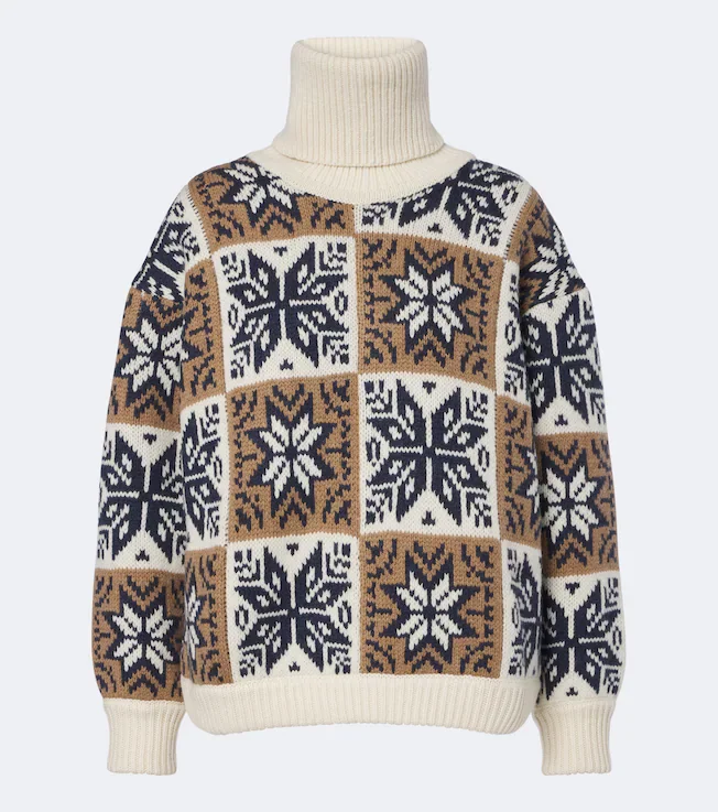 Wool and cashmere turtleneck sweater