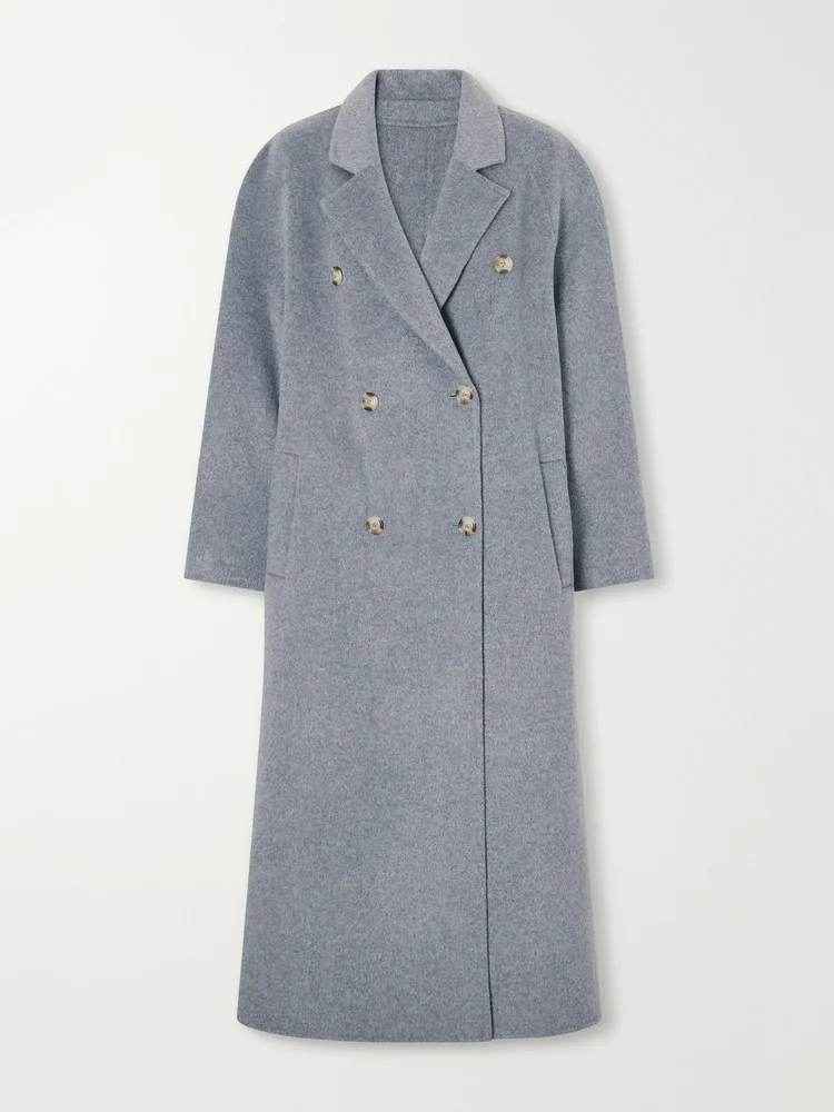 Irvin double-breasted wool and cashmere-blend coat
